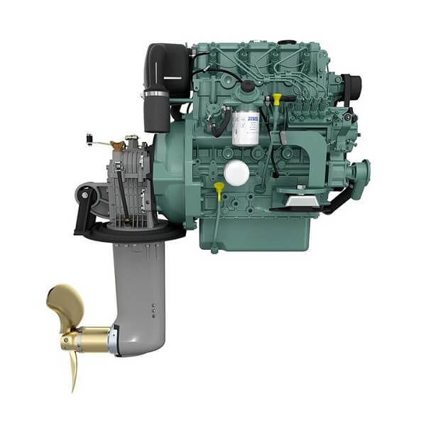 Volvo Penta D2-60 Yacht Engine Saildrive Package